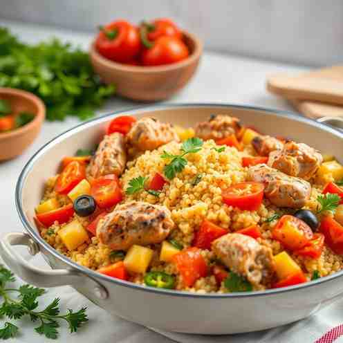 Easy Algerian Couscous Recipe - One-Pot Chicken & Veggies